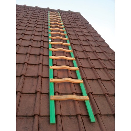 Echelle de couvreur en bois - Echelles de toit : Échelle Européenne